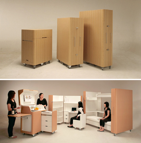 compact modular rooms spaces