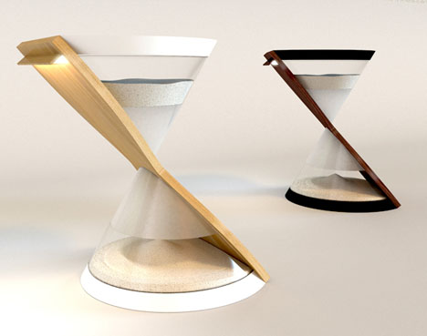 hourglass table sized light