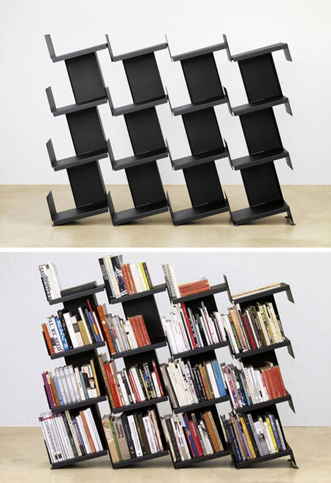 Bookshelf Room Dividers Modern Leaning