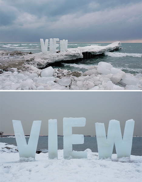Ice Typography 2