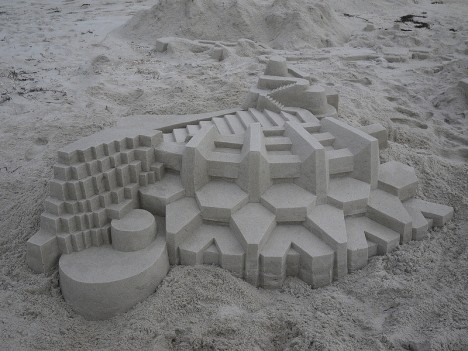 geometric sand building design