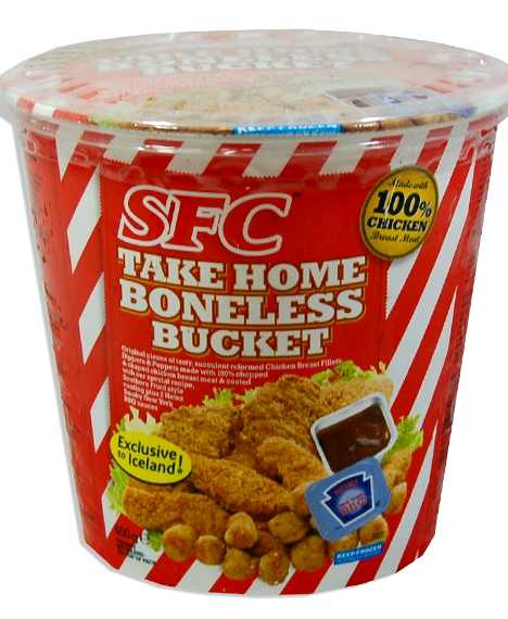 SFC Iceland fried chicken bucket fake KFC 