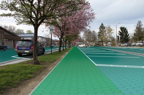 solar roadway parking sidewalk