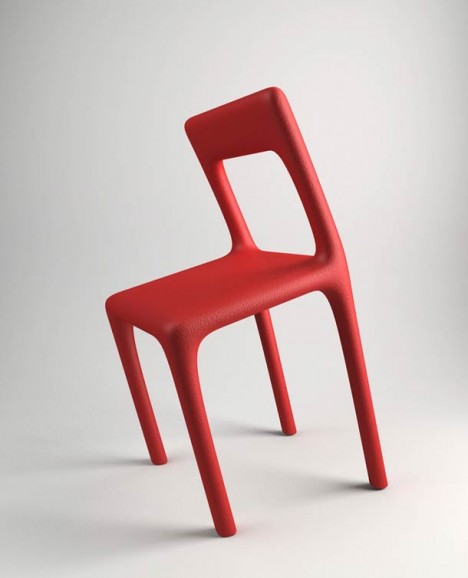 bent chair sloped seat