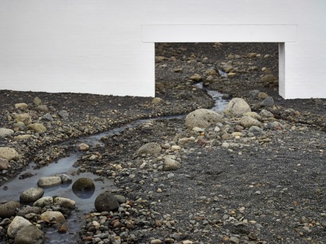 riverbed art installation denmark