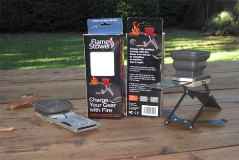 fire powered phone charger