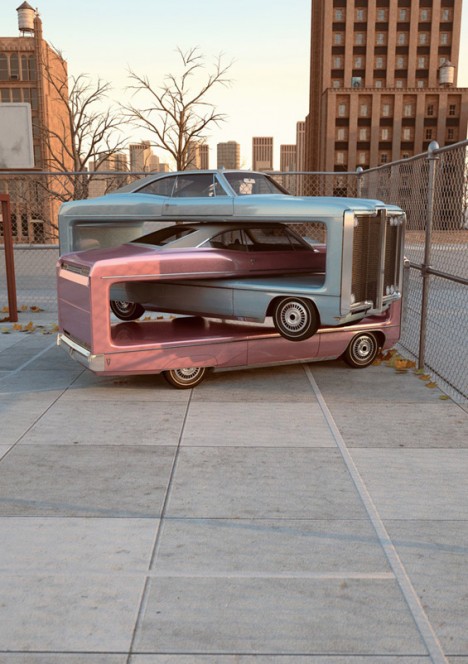 Chris-Labrooy-car-truck-graphic-art-auto-aerobics-pink2