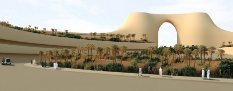desert city concept rendering