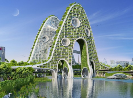 green future bridge architecture