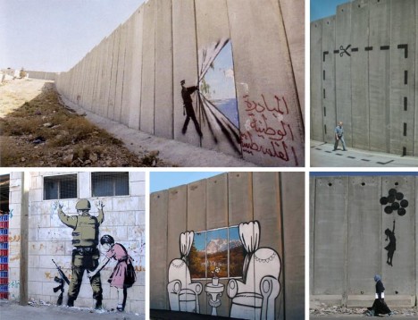 banksy palestine previous murals