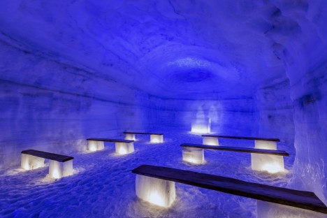 ice cave blue chapel