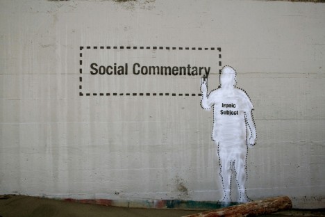 social commentary ironic subject