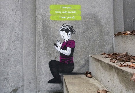 social media text graffiti