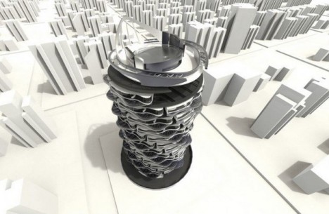 future spinning skyscraper condo