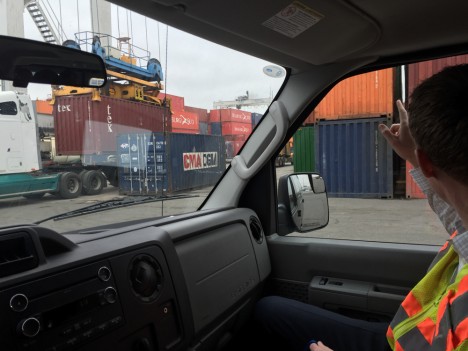 shipping container port tour