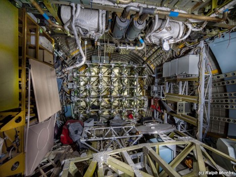 space shuttle interior debris