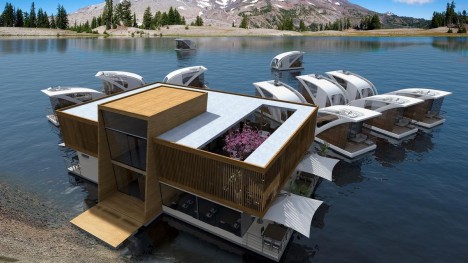 floating hotel main structure