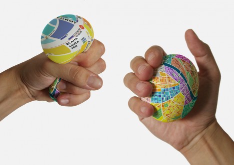 egg shaped map design