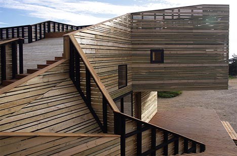 wooden architecture hillside home 3