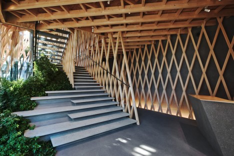 wooden architecture lattice 2