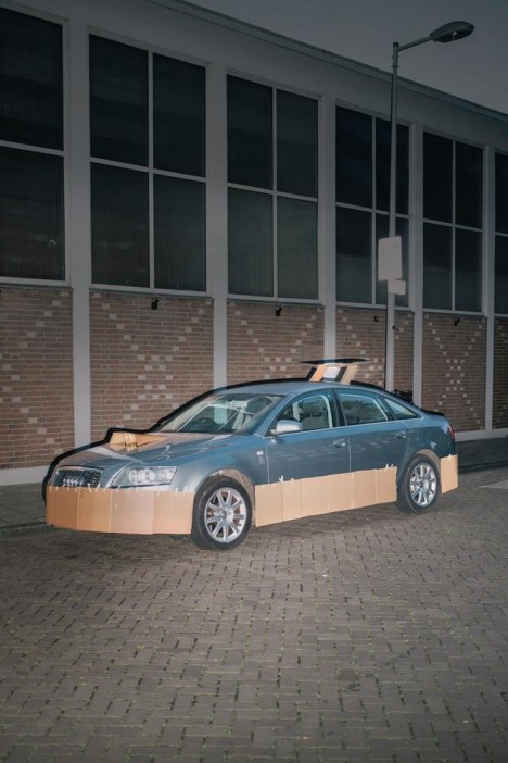 customized cardboard car 3