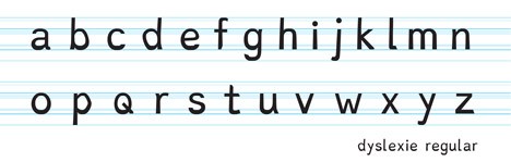 dyslexie regular design lines