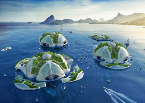 Seascraper: Lush 3D-Printed Self-Sustaining Floating Cities