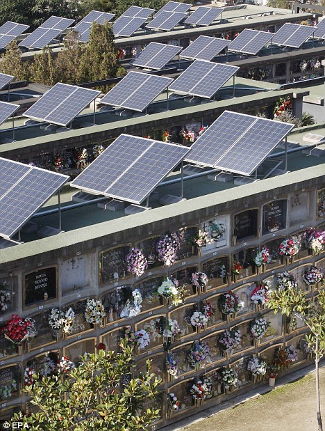multipurpose cemeteries solar power spain