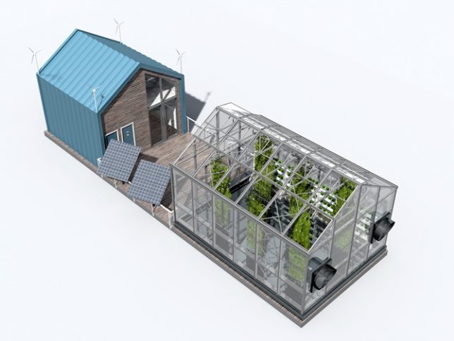 floating greenhouse model