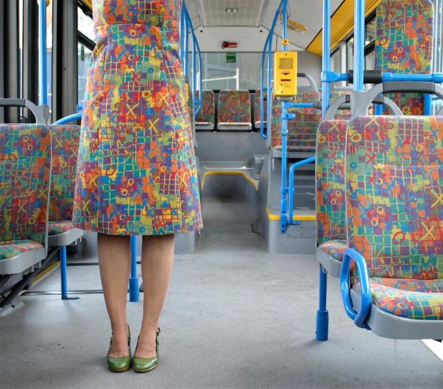 fabric matching transit dress