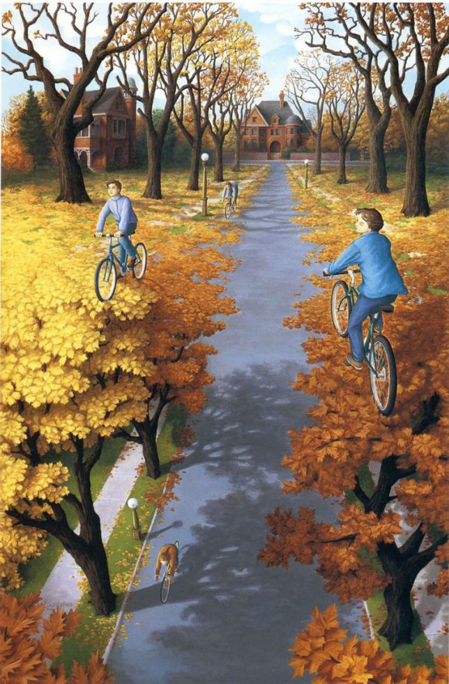 trees-biking